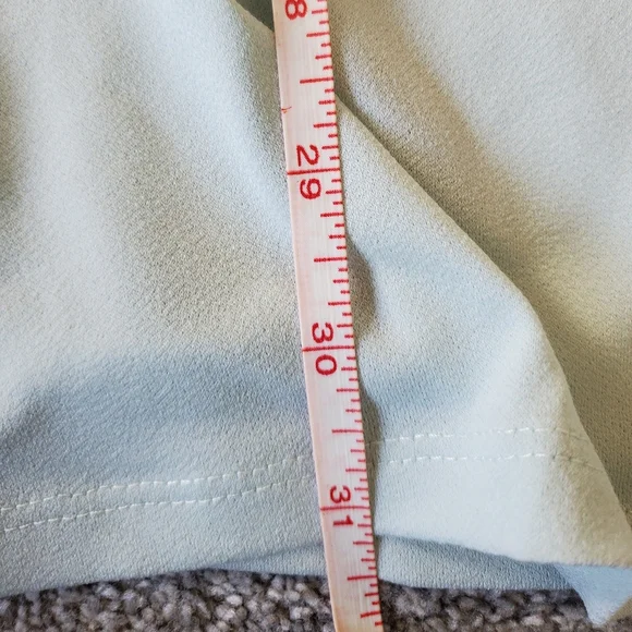 Torrid plus lace shoulders mock neck jersey knit top, 5X, mint blue/ aqua - Picture 11 of 13